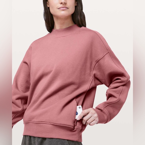 Lululemon Chill On Pullover Quicksand Pink Size 6 - Picture 7 of 10